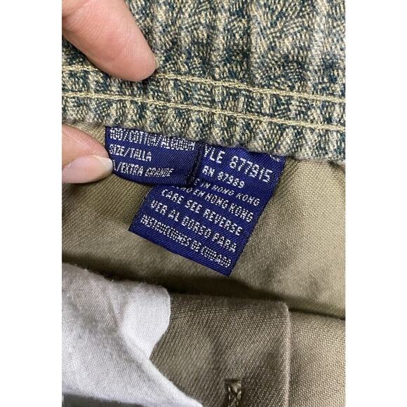 OP Ocean Pacific Shorts Mens Extra Large Green Geometric Draw String Vintage - Picture 10 of 11